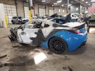 2022 Toyota GR86 Premium with VIN JF1ZNBE16N9757158, listed as a Copart auction lot 83447984 with 0 mi miles and Salvage Title. Bid and sale history available at carsss.com. Image 2.