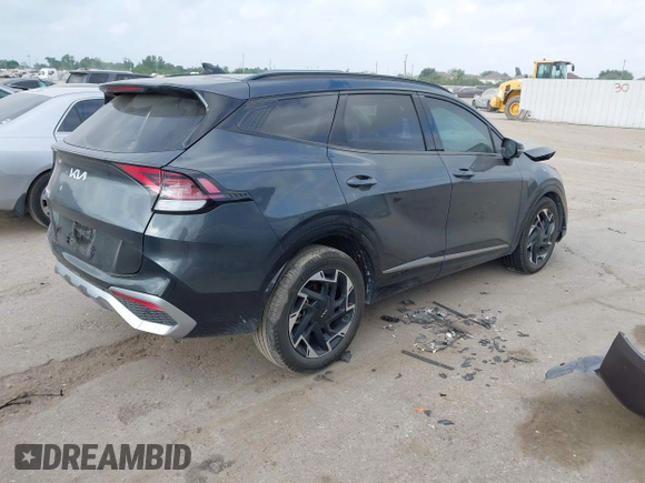 2024 Kia Sportage SX-Prestige with VIN 5XYK53DF7RG200178, listed as a IAAI auction lot 42068886 with 15,907 mi miles and . Bid and sale history available at DreamBid. Image 4.