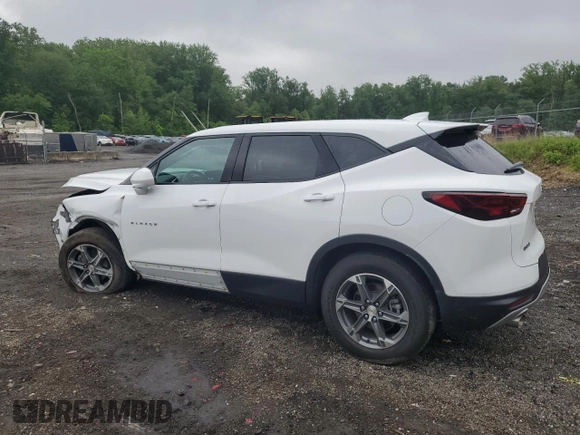 2023 Chevrolet Blazer LT with VIN 3GNKBCR46PS186485, listed as a Copart auction lot 57138845 with 31,588 mi miles and Salvage title. Bid and sale history available at DreamBid. Image 2.