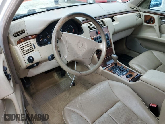 1998 Mercedes-Benz E with VIN WDBJF70F1WA683246, listed as a Copart auction lot 46858965 with Not Provided miles and Salvage Title. Bid and sale history available at DreamBid. Image 8.