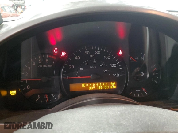 2005 Nissan Titan SE with VIN 1N6BA07B75N528932, listed as a Copart auction lot 45791535 with 196,100 mi miles and Salvage Title. Bid and sale history available at DreamBid. Image 9.