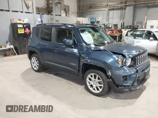 2020 Jeep Renegade Latitude with VIN ZACNJBBBXLPL56884, listed as a IAAI auction lot 39932114 with 27,431 mi miles. Bid and sale history available at carsss.com. Image 1.