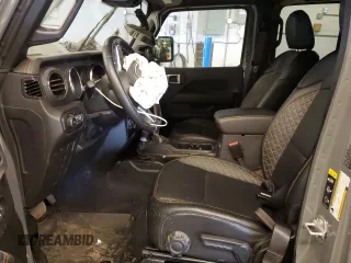 2021 Jeep Wrangler Unlimited Sahara High Altitude with VIN 1C4HJXEMXMW821386, listed as a Copart auction lot 52482324 with 19,933 mi miles and Salvage title. Bid and sale history available at DreamBid. Image 7.
