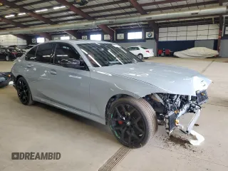 2025 BMW 3 Series M340i xDrive with VIN 3MW69FT03S8E94648, listed as a Copart auction lot 48561965 with 6,093 mi miles and Salvage Title. Bid and sale history available at carsss.com. Image 4.