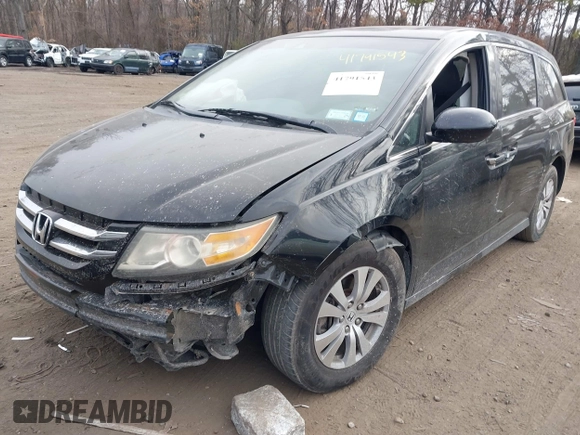 2015 Honda Odyssey EX-L with VIN 5FNRL5H60FB011806, listed as a IAAI auction lot 41791543 with 161,116 mi miles and . Bid and sale history available at DreamBid. Image 6.