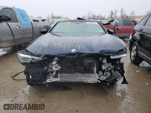 2020 BMW 8 Series 840i with VIN WBAAE2C02LCE41189, listed as a Copart auction lot 37305074 with 0 mi miles and Salvage Title. Bid and sale history available at carsss.com. Image 5.