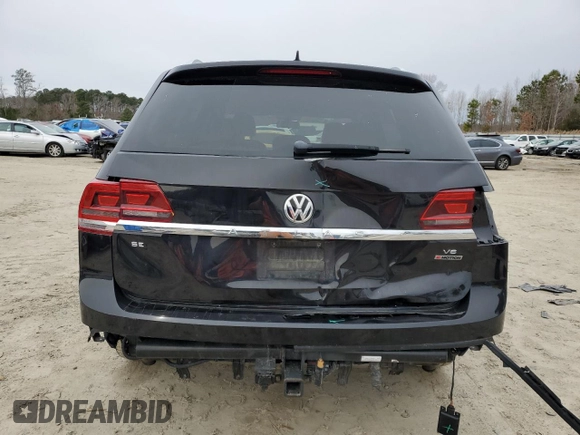 2019 Volkswagen Atlas SE with VIN 1V2LR2CA0KC505636, listed as a Copart auction lot 47648835 with 107,426 mi miles and Salvage title. Bid and sale history available at DreamBid. Image 6.