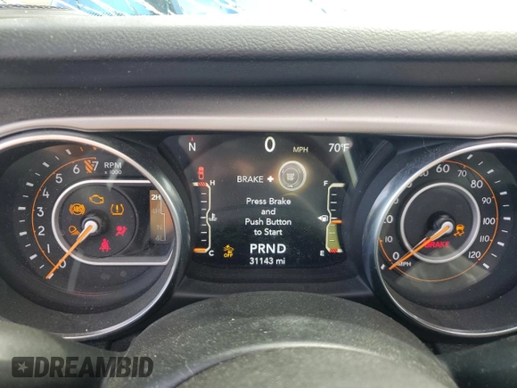 2020 Jeep Gladiator Sport S с VIN 1C6HJTAG5LL153853, выставлен на аукционе Copart как лот 56023925 с пробегом 31 143 миль миль и Списание • Salvage title. История ставок и продаж доступна на DreamBid. Изображение 9.