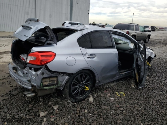2015 Subaru WRX Premium with VIN JF1VA1D61F9835493, listed as a Copart auction lot 86007844 with 191,161 mi miles and Salvage Title. Bid and sale history available at carsss.com. Image 3.