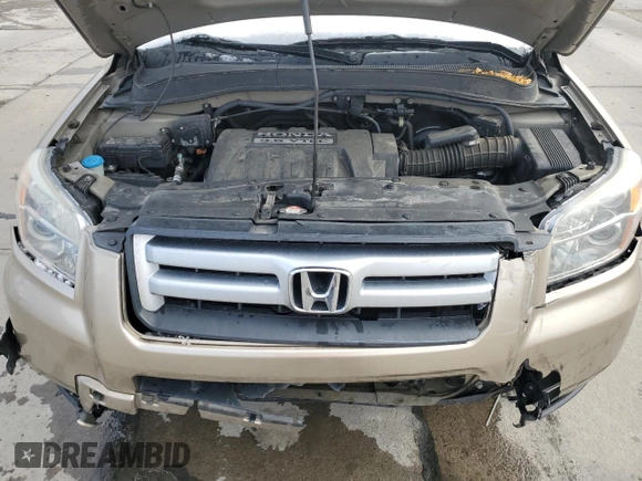 2007 Honda Pilot EX-L with VIN 2HKYF18517H536587, listed as a Copart auction lot 51459635 with 162,346 mi miles and Salvage Title. Bid and sale history available at DreamBid. Image 12.