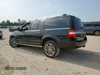 2015 Ford Expedition Max Platinum with VIN 1FMJK1LT5FEF24973, listed as a Copart auction lot 57998415 with 252,476 mi miles and Salvage title. Bid and sale history available at DreamBid. Image 2.