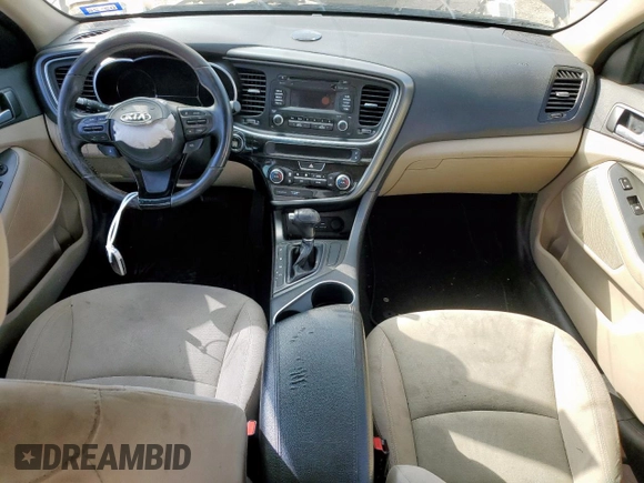 2015 Kia Optima с VIN KNAGM4ADXF5081819, выставлен на аукционе Copart как лот 59609405 с пробегом Не указан миль и Чистый • Clean title. История ставок и продаж доступна на DreamBid. Изображение 8.