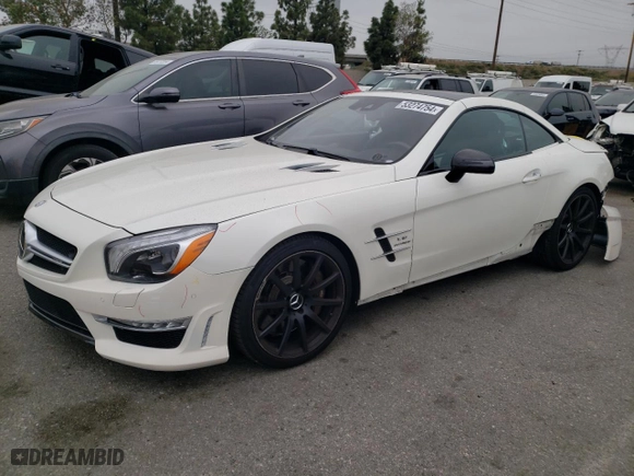 2016 Mercedes-Benz SL-Class SL 63 AMG with VIN WDDJK7EA6GF038595, listed as a Copart auction lot 53274754 with 29,914 mi miles and Salvage Title. Bid and sale history available at carsss.com. Image 1.