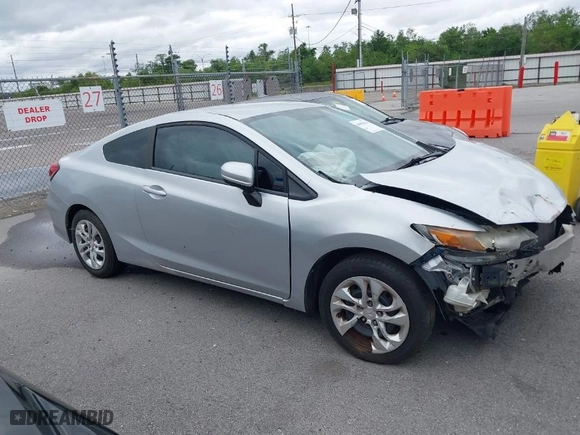 2014 Honda Civic Coupe LX with VIN 2HGFG3B58EH515767, listed as a IAAI auction lot 41987824 with 1 mi miles. Bid and sale history available at carsss.com. Image 12.