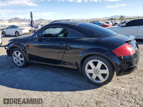 2002 Audi TT with VIN TRUWC28N521038985, listed as a Copart auction lot 82837794 with 209,776 mi miles and Salvage Title. Bid and sale history available at carsss.com. Image 2.