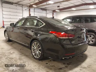 2018 Genesis G80 Ultimate with VIN KMHGN4JF2JU265826, listed as a IAAI auction lot 41749930 with 38,171 mi miles and . Bid and sale history available at carsss.com. Image 3.