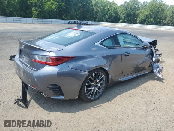 2015 Lexus RC 350 F Sport z VIN JTHSE5BC0F5004302, wystawiony jako Copart lot #62774505 z przebiegiem Nie podano mil oraz Szkoda całkowita • Salvage title. Historia ofert i sprzedaży dostępna na DreamBid. Obrazek 3.