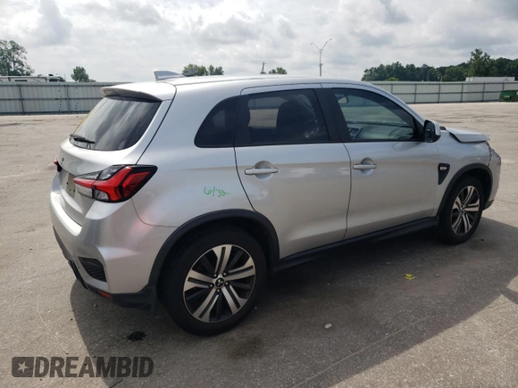 2020 Mitsubishi Outlander ES with VIN JA4AP3AU4LU021461, listed as a Copart auction lot 60863715 with 99,147 mi miles and Salvage title. Bid and sale history available at DreamBid. Image 3.