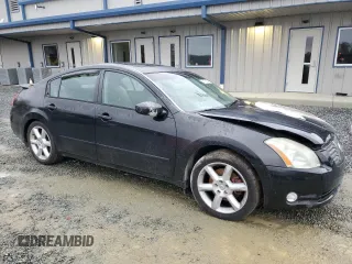 2005 Nissan Maxima 3.5 SE with VIN 1N4BA41E45C827163, listed as a Copart auction lot 84108174 with 0 mi miles and Salvage Title. Bid and sale history available at carsss.com. Image 4.