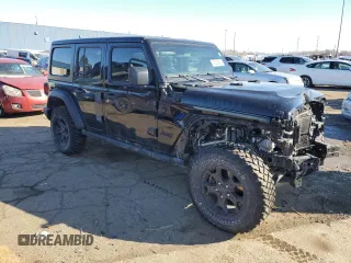 2023 Jeep Wrangler Sport S with VIN 1C4HJXDG2PW520109, listed as a Copart auction lot 42623965 with 14,256 mi miles and Clean Title. Bid and sale history available at DreamBid. Image 4.