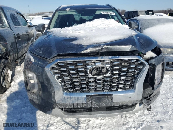 2021 Hyundai Palisade SEL with VIN KM8R4DHEXMU173277, listed as a Copart auction lot 87599645 with 132,955 mi miles and Salvage Title. Bid and sale history available at carsss.com. Image 5.