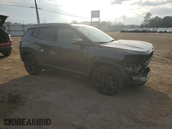 2020 Jeep Compass Latitude with VIN 3C4NJCBB3LT205774, listed as a Copart auction lot 43865785 with 62,880 mi miles and Salvage Title. Bid and sale history available at carsss.com. Image 4.