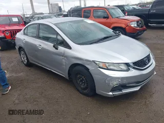 2015 Honda Civic LX with VIN 19XFB2F5XFE099316, listed as a IAAI auction lot 41923198 with 124,712 mi miles and . Bid and sale history available at DreamBid. Image 1.