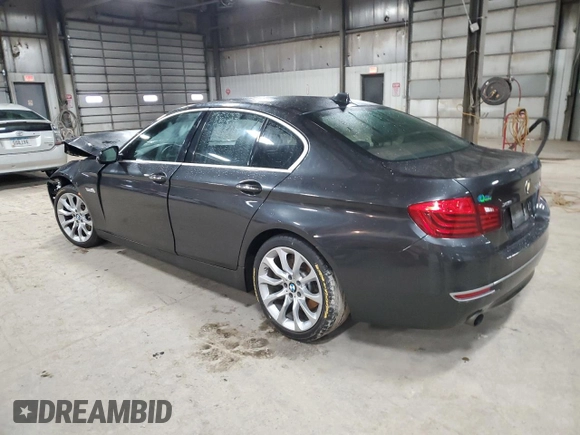 2014 BMW 5 Series 535i xDrive with VIN WBA5B3C55ED539624, listed as a Copart auction lot 86991524 with 105,860 mi miles and Salvage Title. Bid and sale history available at carsss.com. Image 2.