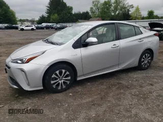 2020 Toyota Prius LE with VIN JTDL9RFU3L3017587, listed as a Copart auction lot 55431755 with 61,507 mi miles and Salvage Title. Bid and sale history available at DreamBid. Image 1.