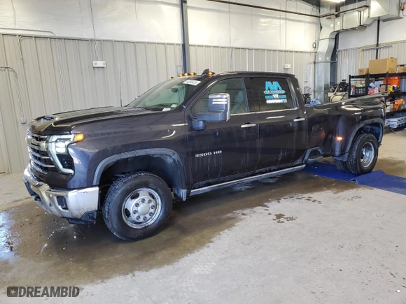 2024 Chevrolet Silverado 3500HD LTZ with VIN 1GC4YUEY8RF280227, listed as a Copart auction lot 44265415 with 79,583 mi miles and Salvage Title. Bid and sale history available at carsss.com. Image 1.