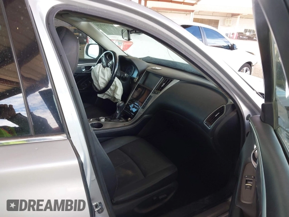 2015 Infiniti Q50 Premium with VIN JN1BV7AP9FM333610, listed as a IAAI auction lot 42029779 with 168,740 mi miles. Bid and sale history available at carsss.com. Image 5.
