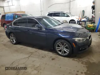 2017 BMW 3 Series 330i xDrive with VIN WBA8D9G54HNU60657, listed as a Copart auction lot 47640355 with 107,187 mi miles and Salvage Title. Bid and sale history available at carsss.com. Image 4.