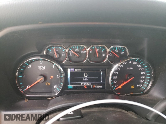 2015 Chevrolet Silverado 1500 LT with VIN 1GCRCREC4FZ269936, listed as a Copart auction lot 43607015 with 116,139 mi miles and Salvage Title. Bid and sale history available at carsss.com. Image 9.
