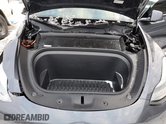 2023 Tesla Model Y Long Range with VIN 7SAYGDEE6PF752570, listed as a Copart auction lot 84927794 with 52,297 mi miles and Salvage Title. Bid and sale history available at DreamBid. Image 11.
