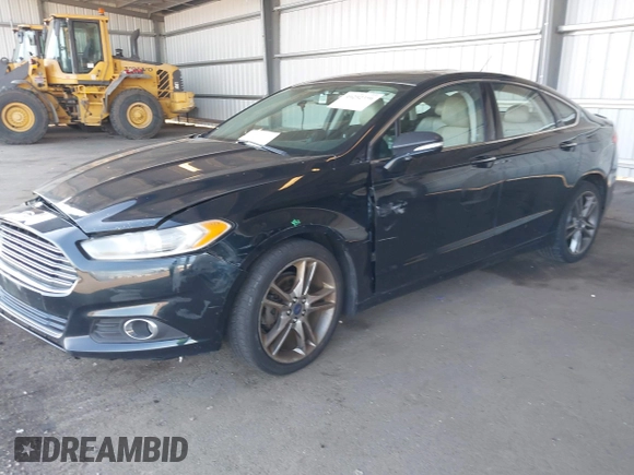 2014 Ford Fusion Titanium with VIN 3FA6P0K97ER328482, listed as a IAAI auction lot 40252350 with 137,128 mi miles. Bid and sale history available at carsss.com. Image 2.
