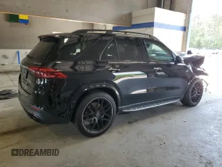 2024 Mercedes-Benz GLE 53 AMG with VIN 4JGFB6BBXRB100660, listed as a Copart auction lot 56039565 with 26,034 mi miles and Salvage title. Bid and sale history available at DreamBid. Image 3.