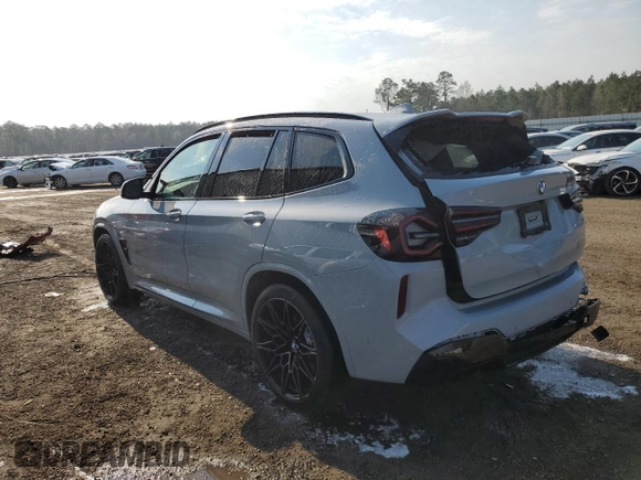 2022 BMW X3 M with VIN 5YM13EC05N9K66502, listed as a Copart auction lot 43451573 with 10,270 mi miles and Salvage Title. Bid and sale history available at carsss.com. Image 2.