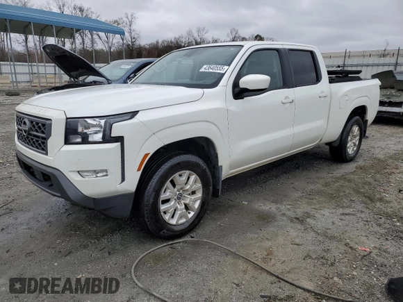 2023 Nissan Frontier SV with VIN 1N6ED1FK6PN609628, listed as a Copart auction lot 43640555 with 53,074 mi miles and Salvage Title. Bid and sale history available at carsss.com. Image 1.