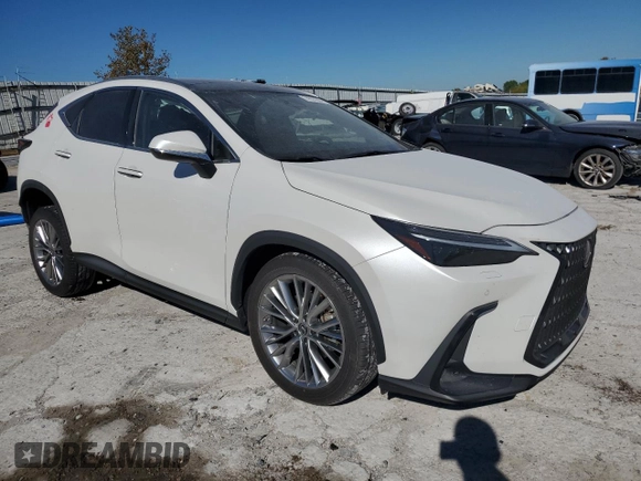 2023 Lexus NX 350h Luxury with VIN JTJHKCEZ7P2013703, listed as a Copart auction lot 74935304 with 22,069 mi miles and Salvage Title. Bid and sale history available at DreamBid. Image 4.