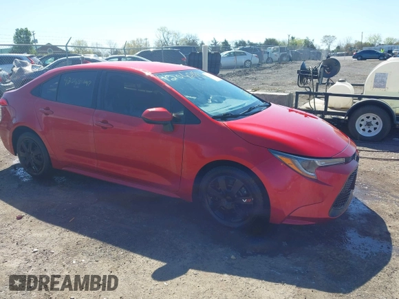 2021 Toyota Corolla LE with VIN JTDEPMAE3MJ177581, listed as a IAAI auction lot 42045647 with 50,653 mi miles and . Bid and sale history available at DreamBid. Image 1.