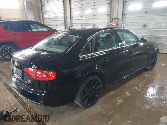 2016 Audi A4 Premium Plus with VIN WAUFFAFL8GN001830, listed as a IAAI auction lot 41863461 with 121,003 mi miles. Bid and sale history available at carsss.com. Image 4.