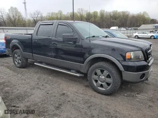 2008 Ford F-150 XLT with VIN 1FTPW14V98FA61008, listed as a Copart auction lot 52536455 with 175,308 mi miles and Salvage Title. Bid and sale history available at carsss.com. Image 4.