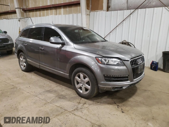 2015 Audi Q7 Premium Plus with VIN WA1LGAFEXFD028840, listed as a Copart auction lot 62537525 with 118,873 mi miles and Clean title. Bid and sale history available at DreamBid. Image 4.