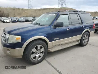 2007 Ford Expedition Eddie Bauer z VIN 1FMFU17567LA14561, wystawiony jako Copart lot #53391025 z przebiegiem 152 466 mil mil oraz Szkoda całkowita • Salvage title. Historia ofert i sprzedaży dostępna na DreamBid. Obrazek 1.