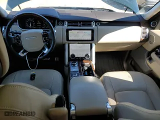 2021 Land Rover Range Rover with VIN SALGS5SE4MA437829, listed as a Copart auction lot 48587515 with 49,304 mi miles and Salvage Title. Bid and sale history available at carsss.com. Image 8.