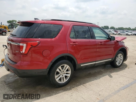 2018 Ford Explorer XLT with VIN 1FM5K8D83JGB54527, listed as a Copart auction lot 60068855 with 108,475 mi miles and Salvage title. Bid and sale history available at DreamBid. Image 3.