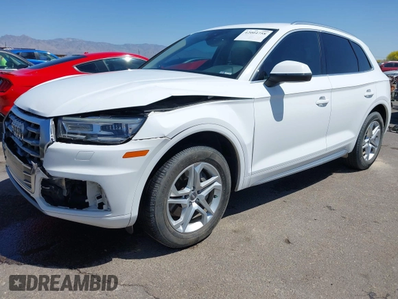 2019 Audi Q5 Premium with VIN WA1ANAFY3K2022536, listed as a IAAI auction lot 42004758 with 111,708 mi miles and . Bid and sale history available at DreamBid. Image 2.