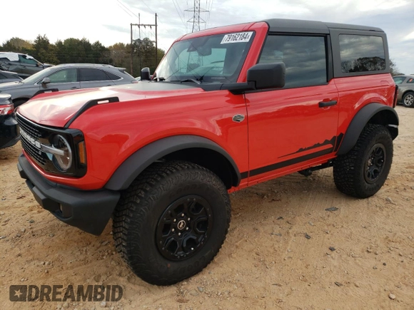 2022 Ford Bronco with VIN 1FMDE5CP5NLB43701, listed as a Copart auction lot 79162184 with 2,253 mi miles and Salvage title. Bid and sale history available at DreamBid. Image 1.
