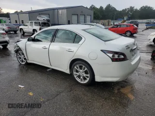 2014 Nissan Maxima SV with VIN 1N4AA5APXEC450308, listed as a Copart auction lot 61149775 with 135,968 mi miles and Salvage title. Bid and sale history available at DreamBid. Image 2.