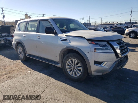 2022 Nissan Armada SV with VIN JN8AY2AD7N9675037, listed as a Copart auction lot 83914134 with 44,753 mi miles and Salvage Title. Bid and sale history available at carsss.com. Image 4.